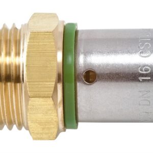 Raccord mâle fixe à sertir PER - Ø 12 - 3/8''