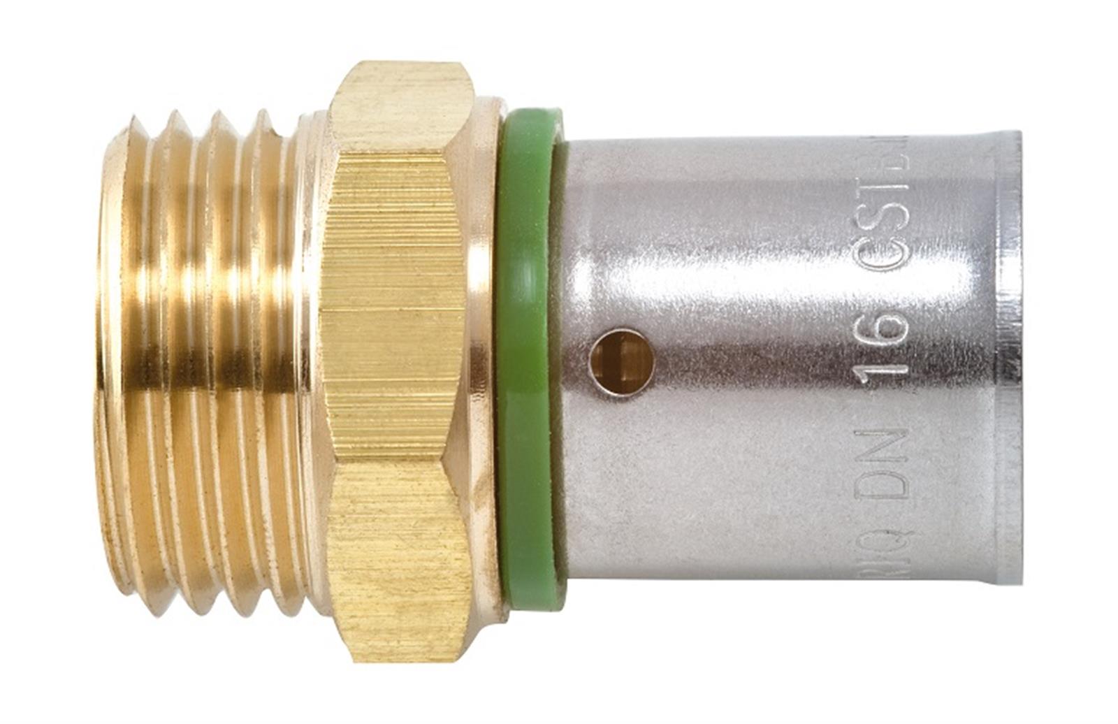 Raccord mâle fixe à sertir PER - Ø 20 - 3/4''
