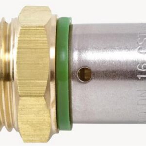 Raccord mâle fixe à sertir radial - Diamètre : 16 - 1/2''