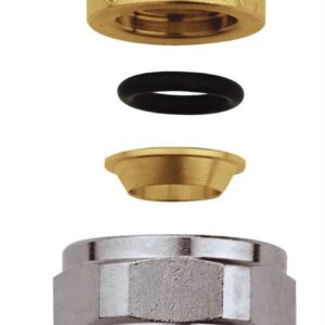 Raccord pour vanne H eurocône pour tube metallique - Ø 14 mm (sachet de 2 pièces)