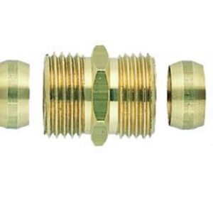 Raccord union laiton égale biconique - Diamètre 12-12 mm