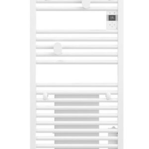 Radiateur sèche serviettes électrique avec soufflerie DORIS - Puissance 500W + soufflerie 1000W