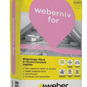 Ragréage à séchage et recouvrement rapide WEBERNIV FOR - sac 25 kg
