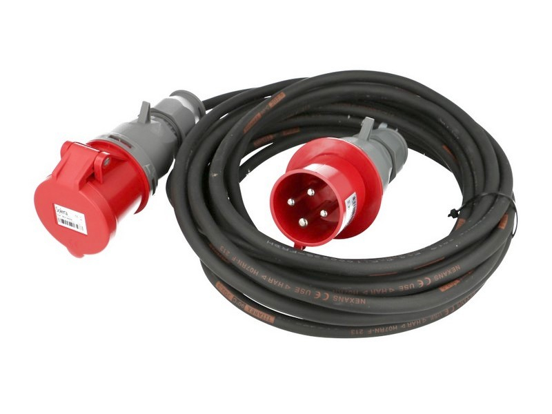 Rallonge electrique etanche triphasée 4x32A, 50 mètres