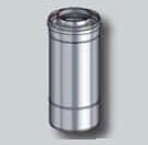 Rallonge ventouse inox 0,5 mètre 80/125 - Rallonge ventouse inox 0,5 mètre 80/125