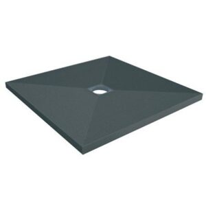Receveur à carreler 900 x 900 x 40 mm PANODUR CLASSIC trou central LAZER 340100