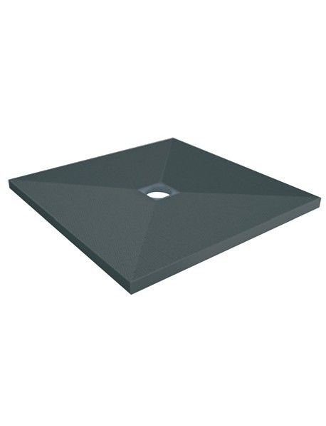 Receveur à carreler 900 x 900 x 40 mm PANODUR CLASSIC trou central LAZER 340100