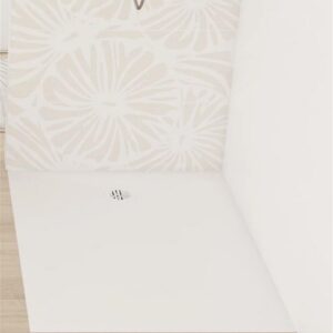 Receveur acrylique Kinesurf Nova (avec bonde) - 160x90 cm - Blanc mat - PN12