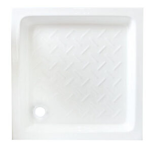 Receveur de douche, grès, blanc L.80 x l.80 cm, CERA ONDEE