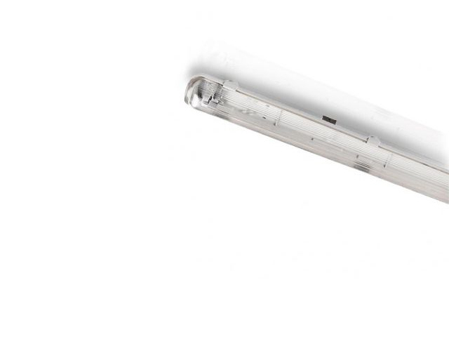 Réglette étanche saillie vide 1,2m, pour tube LED