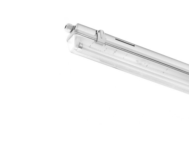 Réglette étanche saillie vide 1,5m, pour deux tubes LED