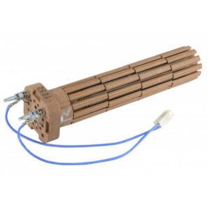 Résistance stéatite 1200W Ø47 mono cablé tête carrée - Résistance stéatite 1200W Ø47 mono cablé tête carrée