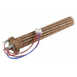 Résistance stéatite 1800W Ø47 tri cablée tête carrée - Résistance stéatite 1800W Ø47 tri cablé tête carrée