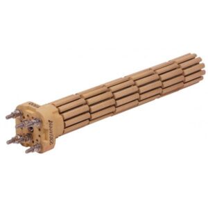 Résistance stéatite 2400W Ø47 tri tête carrée - Résistance stéatite 2400W Ø47 tri tête carrée