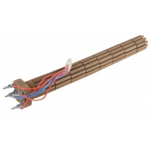 Résistance stéatite 3000W Ø47 tri cablée tête carrée - Résistance stéatite 3000W Ø47 tri cablé tête carrée
