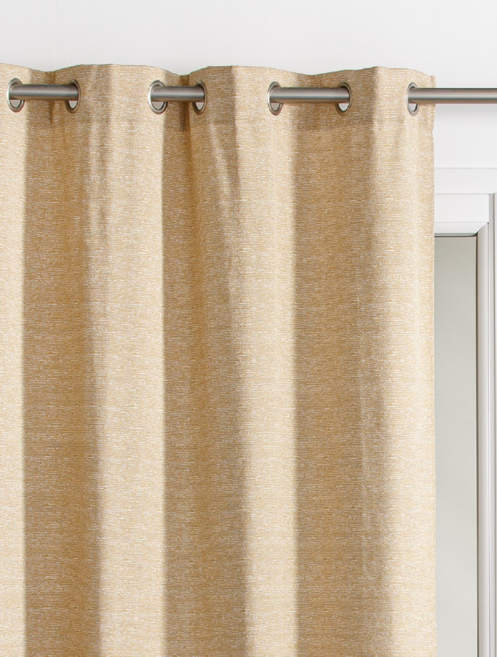Rideau tamisant, Desert marbrures jaune l.140 x H.260 cm