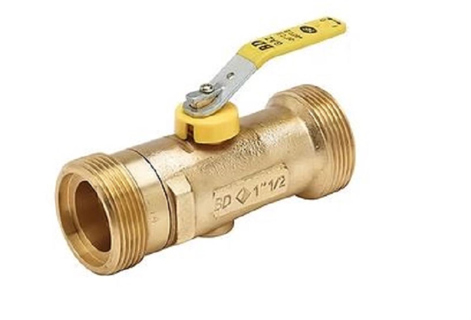 Robinet de chaufferie JPG double mâle - Ø G1"1/4