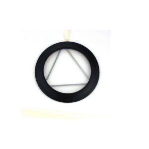Rosace à ressorts émaillé pour poêle à bois - Diamètre : 150 - Couleur : Noir Mat