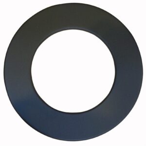Rosace pour élément droit de finition - Ø 150 - Noir