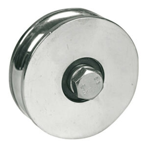 Roue à gorge ronde D 140 x 32 mm vis 16 x 70 mm gorge 20 mm charge 600 kg AVL 916140A/2