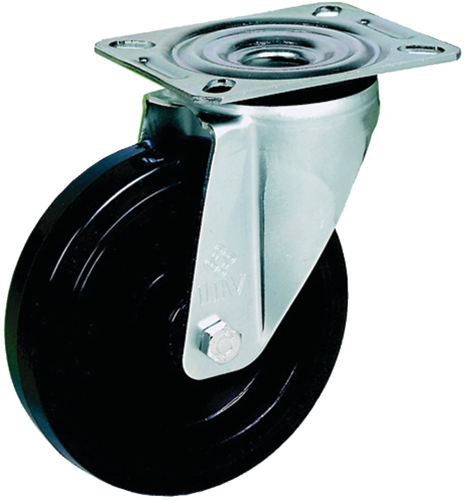 Roulette platine pivotante polypropylène blanc 65 mm PRODIF SOMEC 22025