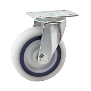 Roulette saturne grise 100 mm pivotante AVL 5948320