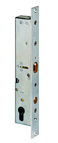 Serrure à encastrer motorisée à impulsion pêne dormant axe 27 mm GUIDOTTI DG270