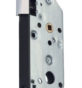 Serrure à larder D452 Bec de cane axe 50 mm bout rond finition noir sans gâche VACHETTE 22690000