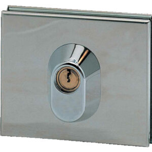 Serrure basse avec cylindre chromé brillant STREMLER 1358.30.0