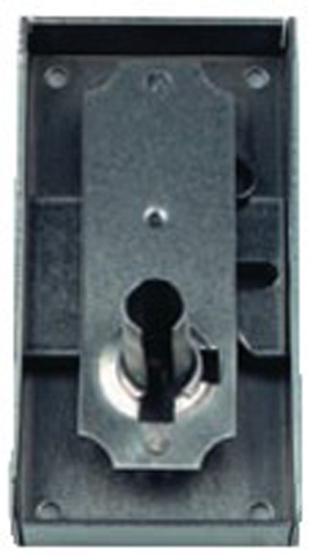 Serrure de meuble fer 528F axe 15 mm sans clé gauche DEVISMES 3527215S