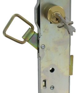 Serrure de persienne 3 points épaisseur 10 mm cylindre 14 mm zingué blanc TIRARD CA114309