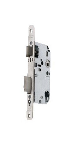 Serrure monopoint à larder D458 urgence axe 50 mm T20 bout rond finition inox VACHETTE 14502000