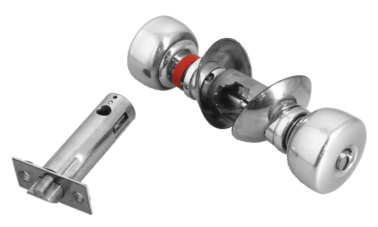 Serrure tubulaire V6526 axe 63,5 mm bouton standard inox VACHETTE 19295000
