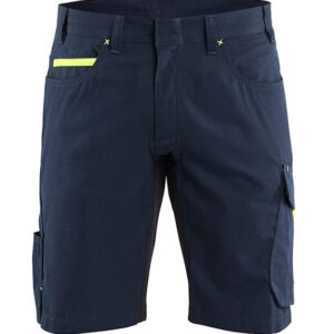 Short maintenance bleu marine foncé/jaune fluo T56 BLÅKLÄDER 149913308633C62