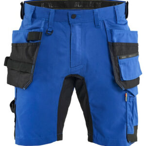 Short stretch 2D avec poches flottantes bleu roi - noir taille 44 BLÅKLÄDER 175218328599C50