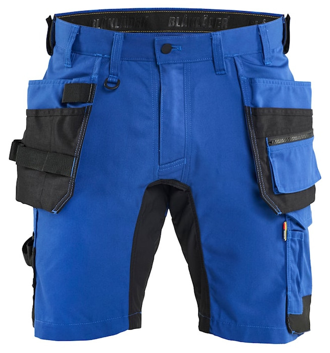 Short stretch 2D avec poches flottantes bleu roi - noir taille 44 BLÅKLÄDER 175218328599C50