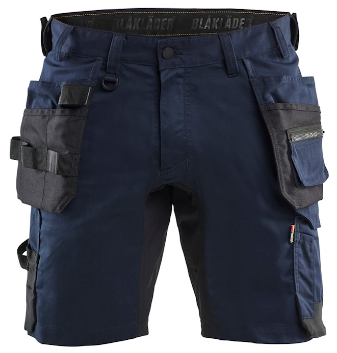 Short stretch 2D avec poches flottantes marine foncé taille 50 BLÅKLÄDER 175218328600C56