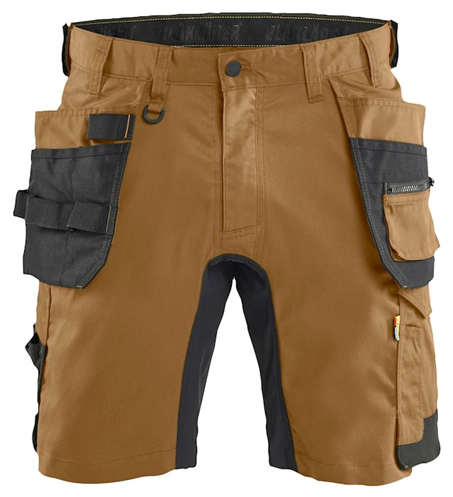 Short stretch 2D avec poches flottantes nougat - noir taille 50 BLÅKLÄDER 175218327699C56
