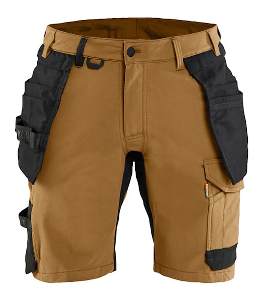 Short stretch 4D poches flottantes détachables nougat/noir taille 50 BLÅKLÄDER 170216457699C56