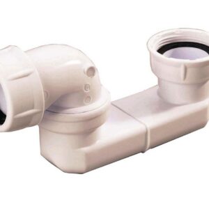 Siphon articulé pour baignoire - Blanc - Garde d'eau : 50 - Entrée : G. 11/2