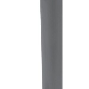 Siphon de machine à laver en PVC sortie horizontale - Diamètre 40 mm - Gris