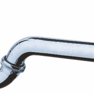 Siphon pour bidet - Diamètre tube sortie murale: 32 mm - Diamètre rosace: 70 mm - Chromé