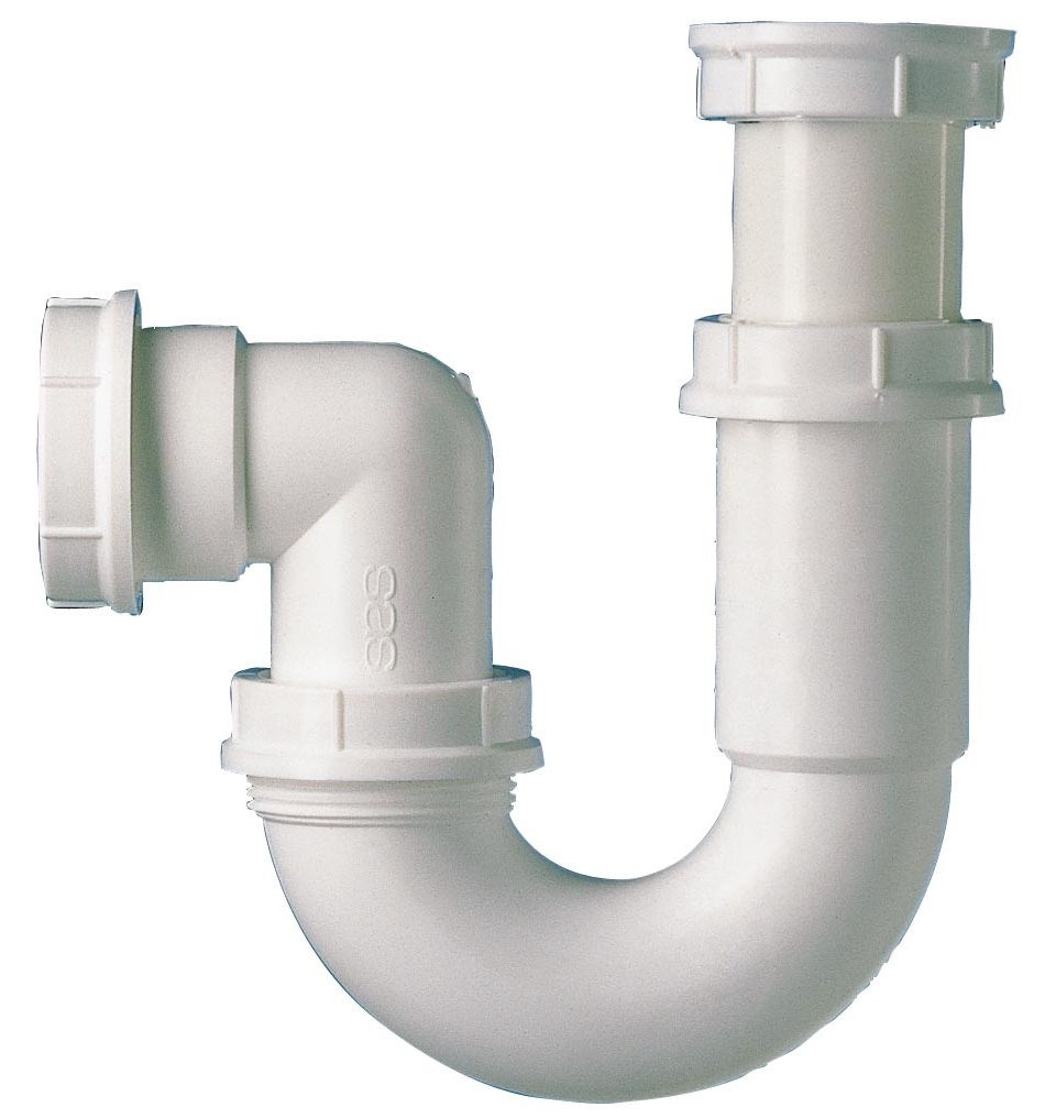 Siphon tube articulé pour évier - Diamètre 40 mm - Réglable et Orientable