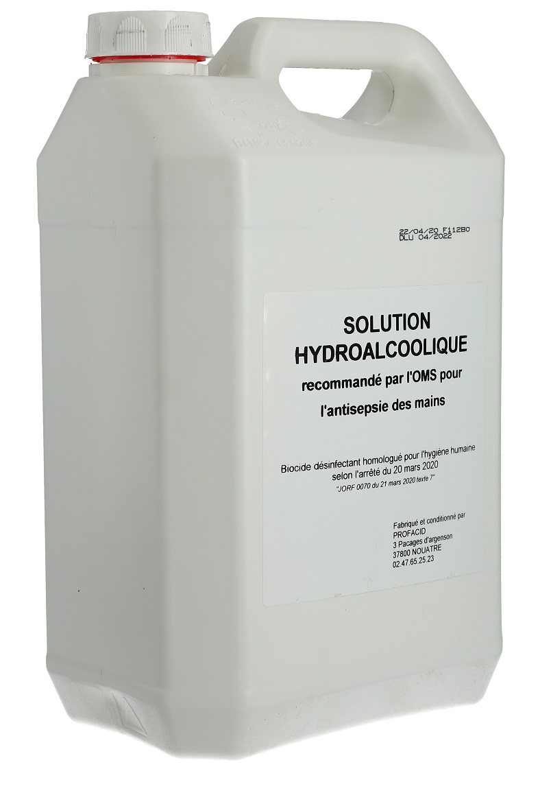 Solution hydro-alcoolique bidon de 5 l GELHYDRO8