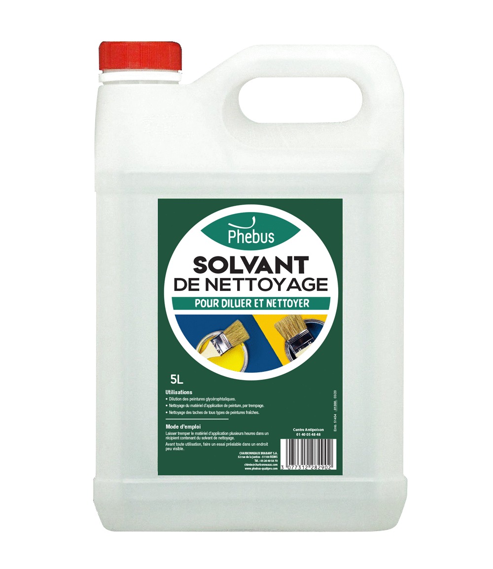 Solvant de nettoyage bidon 5 L PHEBUS 322 283