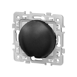 Sortie de câble Noir Eur'Ohm Square
