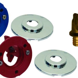 Sortie de cloison double FIXOPLAC sous-évier / sous-lavabo - Raccord à sertir multicouche par pince TH 16 - raccordement M3/8