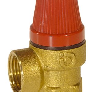 Soupape de sûreté chauffage sans manomètre - Raccord: 3/4"F-3/4"F - tarage 3 bar - capacité 82.5kW