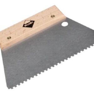 Spatule peigne manche bois - Denture: 10x10mm