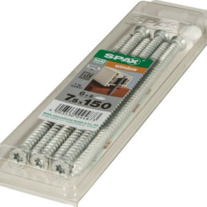 Lot De 6 Vis Acier Tête Fraisée Torx Spax, Diam.7.5 Mm X L.150 Mm